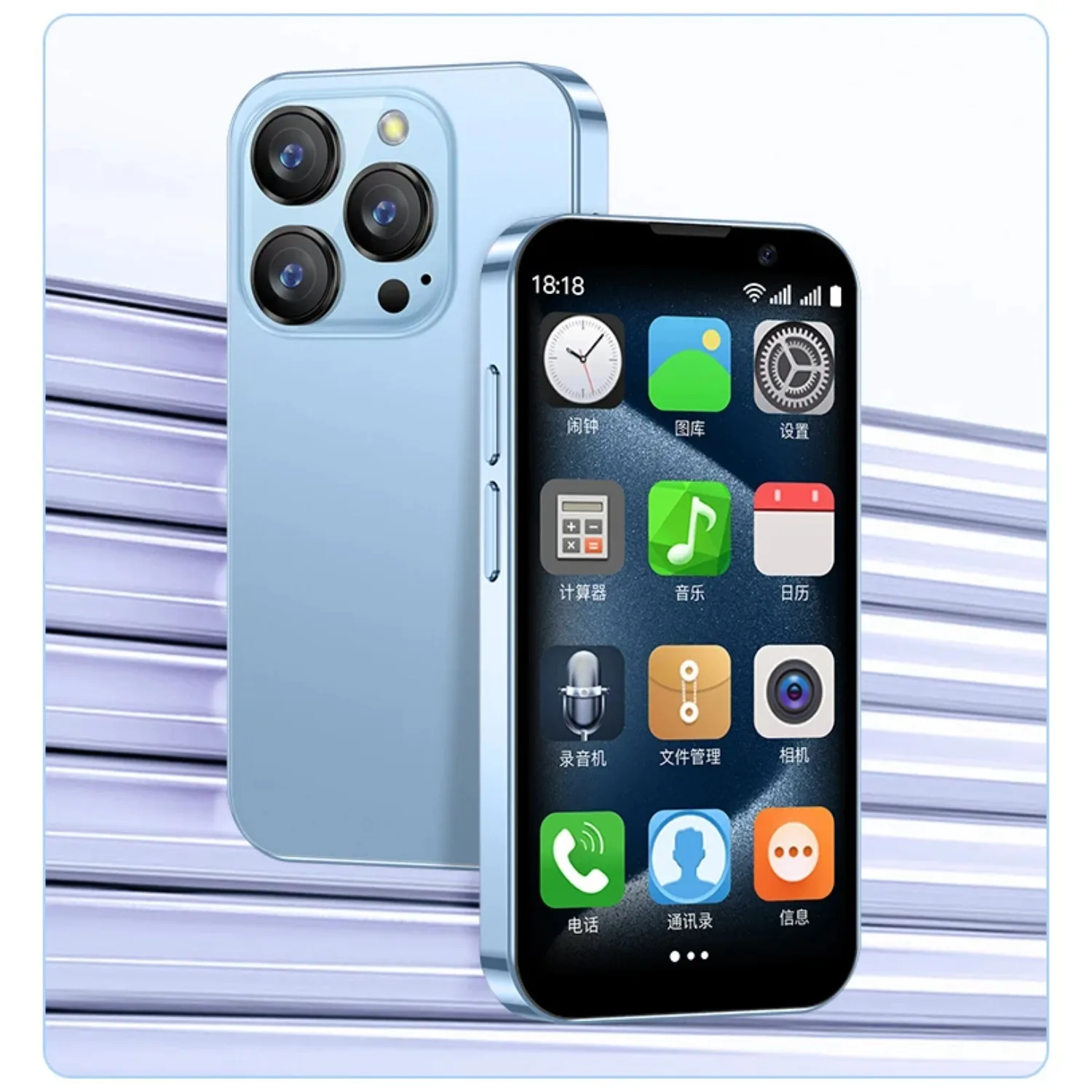 NEW SOYES XS18 Pro 3G Mini Smartphone 3.0'' 2GB RAM 16GB ROM Android 8.1 with Facial Recognition Dual SIM Google Store Bluetooth