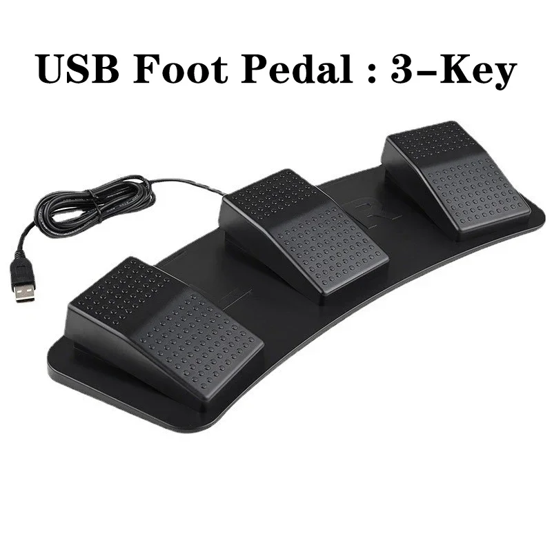 

USB FOOT SWITCH 3-KEY CONTROL ACTION PEDAL FOR KEYBOARD MOUSE PC LAPTOP USB FOOT SWITCH PEDAL