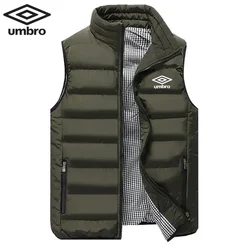 High Quality Coats Vest Jacket Men's Fall and Winter Casual Comfortable Sleeveless Solid Color Thickened Cotton Jacket