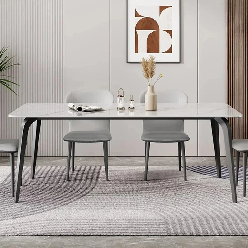 Industrial Modern Dining Table Japanese Rectangle Breakfast Design Dining Table Minimalist Kitchen Comedor Living Room Furniture