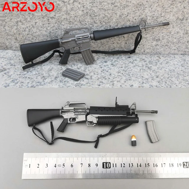 1/6 Soldier Automatic Rifle M16A1 M203 Grenade Launcher M16A2 Gun Scene  Accessories for 12'' Action Figure Military Weapon Toys - AliExpress