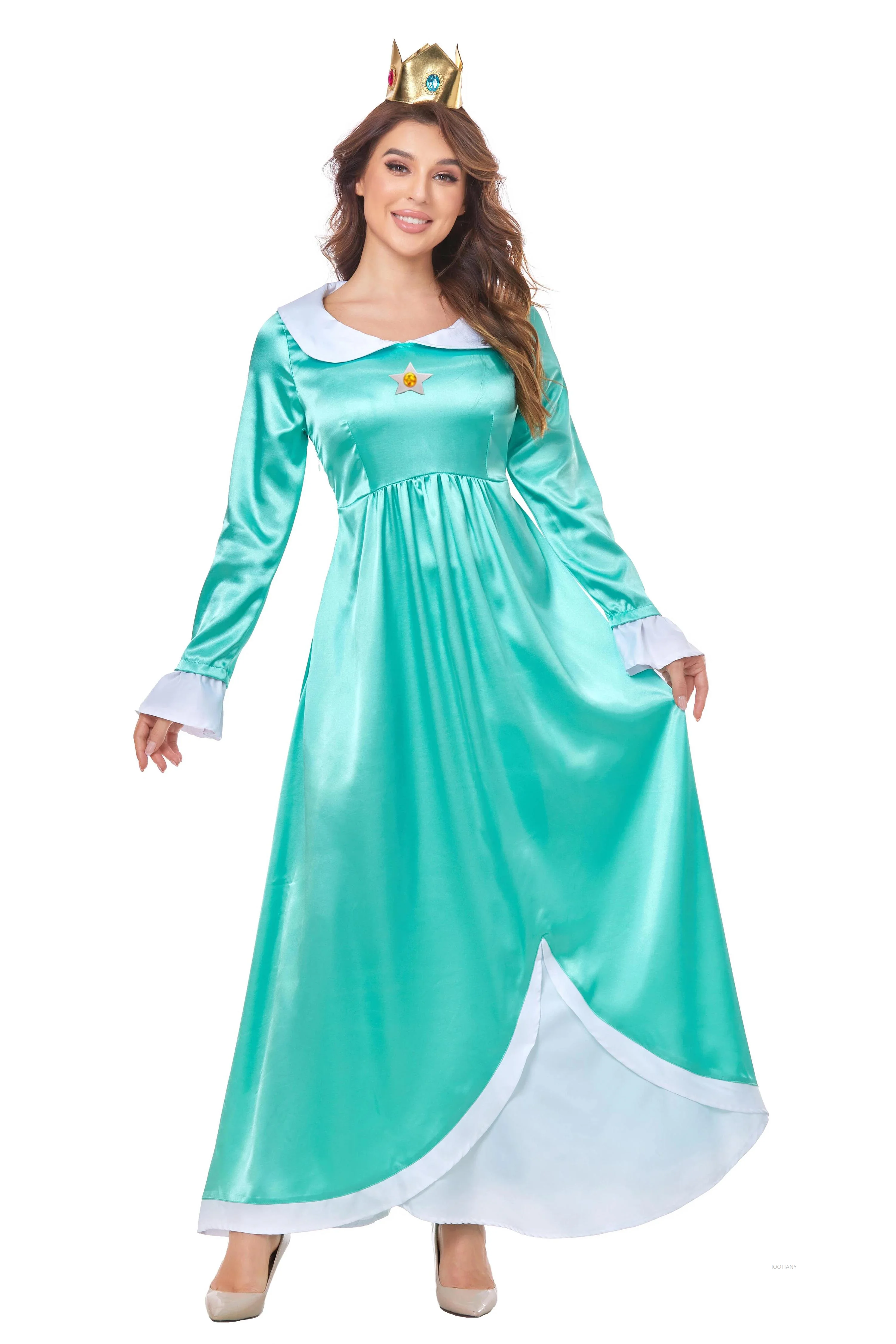 

Halloween Movie Anime Fairy Tale Anna Elsa Princess Role Play Costume Carnival Party Fantasia Funny Magic Queen Masquerade Dress