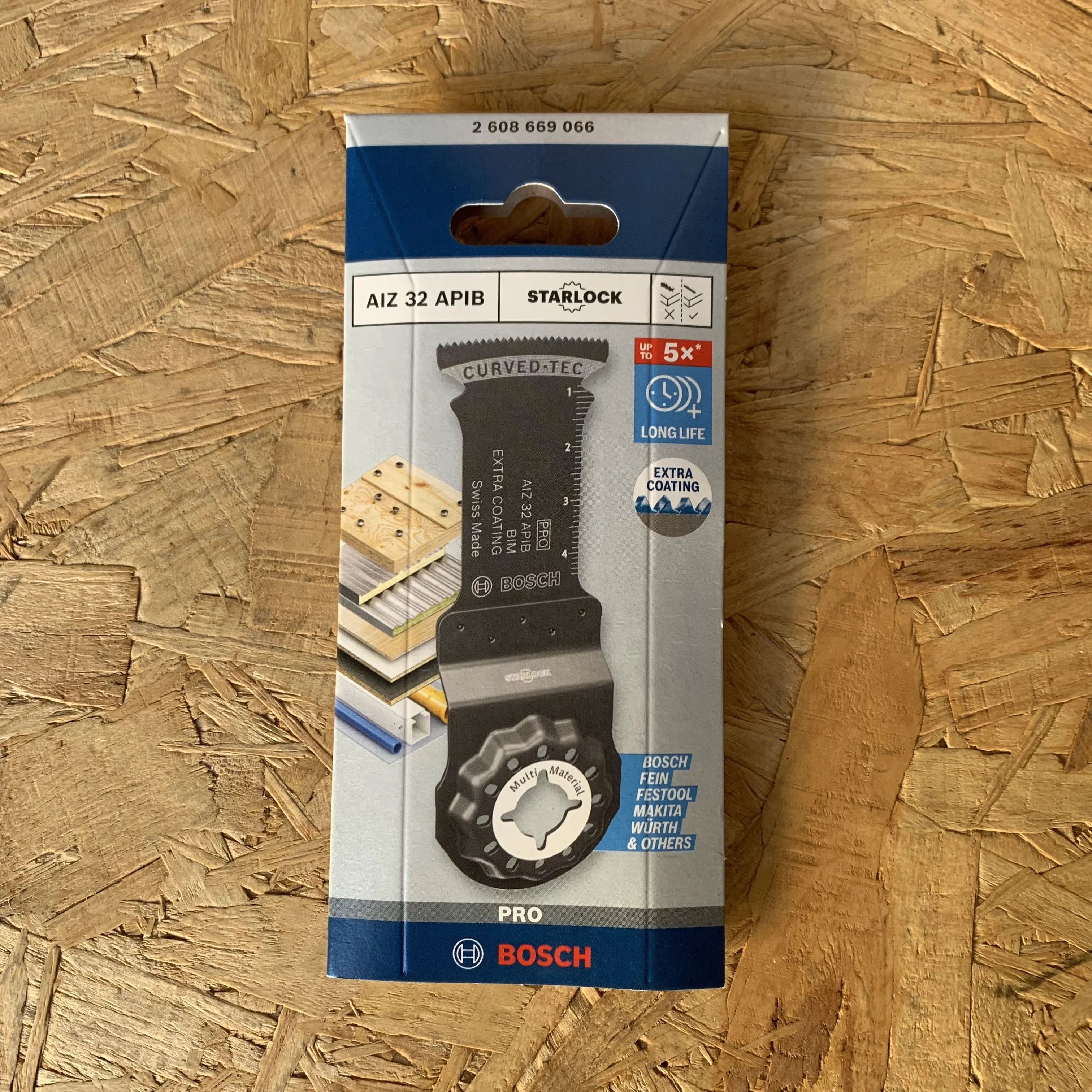 Bosch Starlock Oscillating Saw Blade AIZ 32 APIB BIM Plunge Cut Saw Blade Hardwood Multitool Saw Blades for GOP12V-28 GOP185-Li
