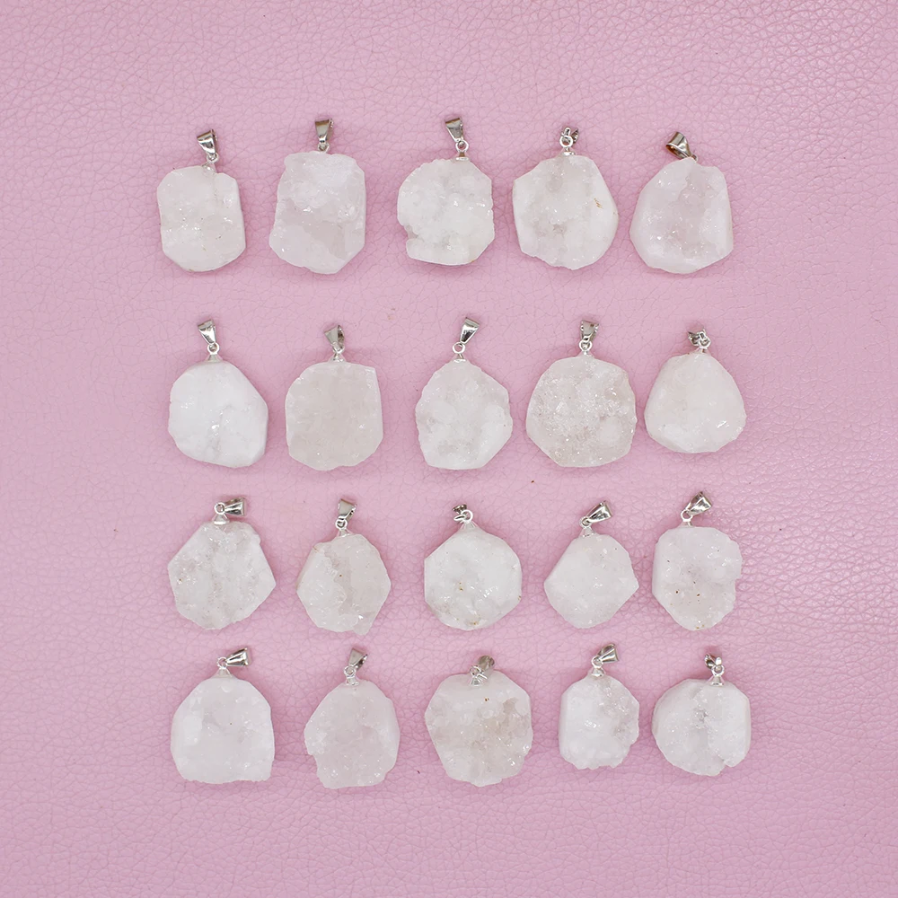 

Z Fashion Zircon White Crystal Bud Necklace Pendant, Earrings, 30pc Free Shipping