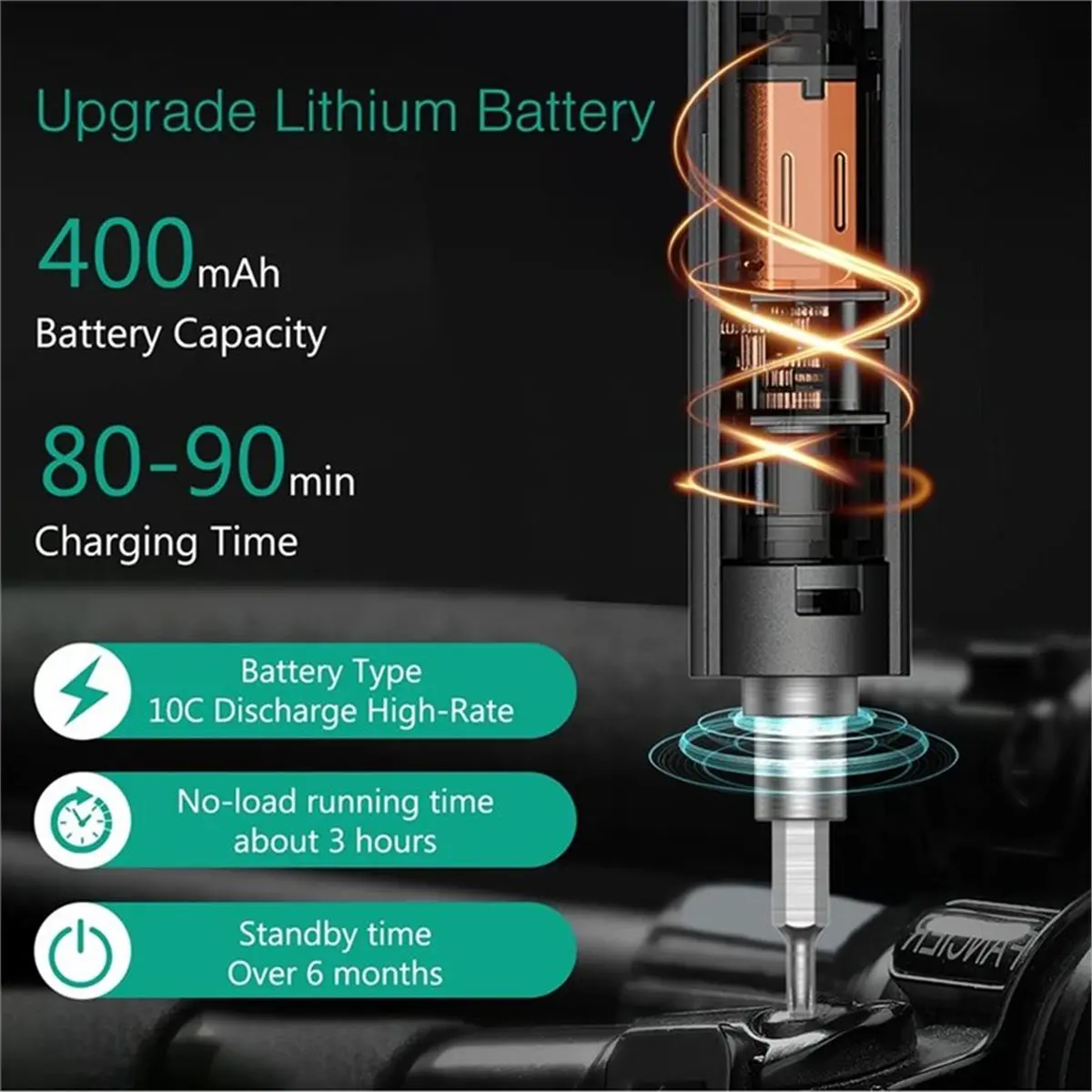 Budget-Friendly-Small Electric Screwdriver Screwdriver Repair Tools 3 Torque Settings LED Light Laptop Drive for Home