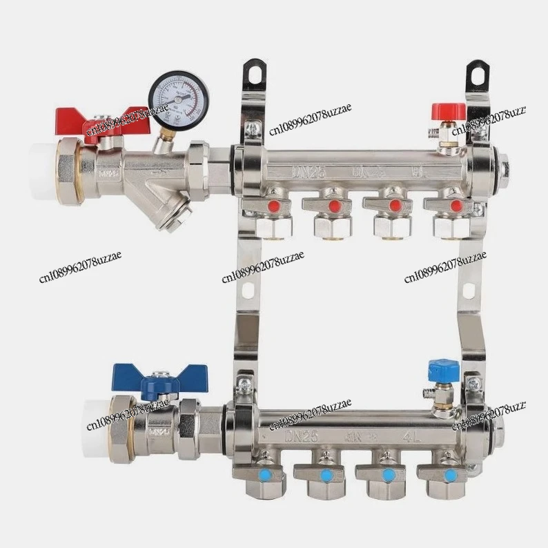

All-copper Floor Heating Water Separator All-copper Thickened Integrated Household Geothermal Floor Heating Pipe