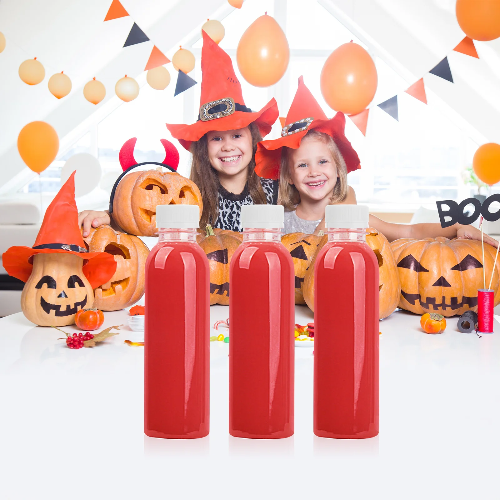 250 مللي 20 قطعة زجاجات مشروبات بلاستيكية شفافة قابلة لإعادة الاستخدام HDPE غطاء الوجه لشرب عصير الحليب الرياضة حاوية فارغة #5