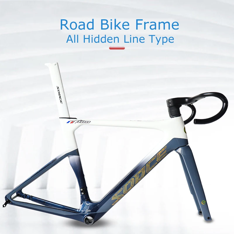 Carbon Road Bike Frame Ready to Ship Hot-Selling Road Bicycle Frame Mini Road Bike Frame 700C Carbon Fork Race Bike