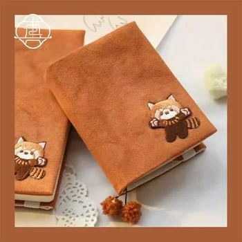 【Little brown bear】Original handmade notebook covers protective book sleeve crafted fabric products diary cover, in stock