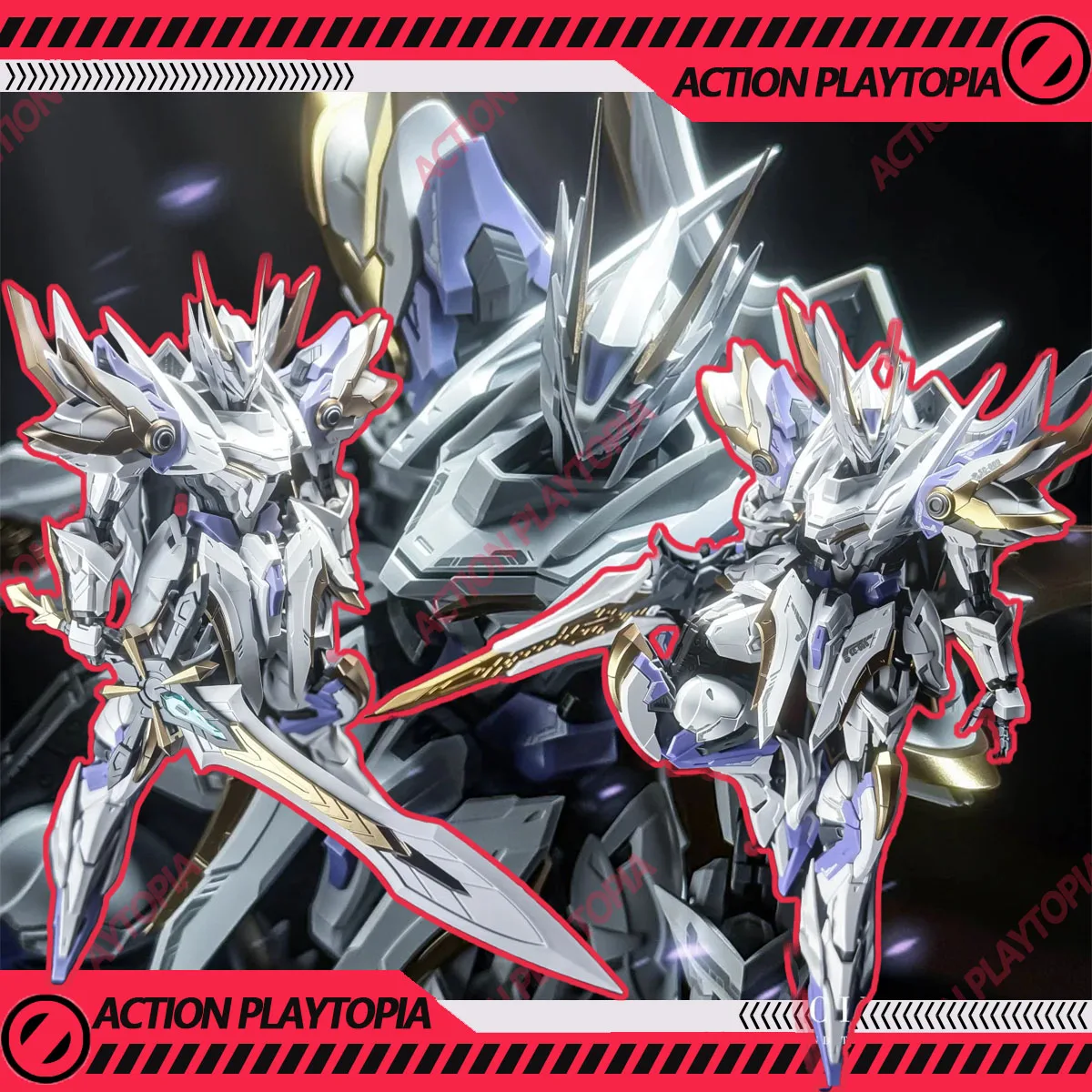 

Snaa Hg 1/144 SC-009 DIVINE INVOKER PERCIVAL Aciton Figure Deluxe Mecha Mode Kit The Round Table Knight Collectible Toys Gifts