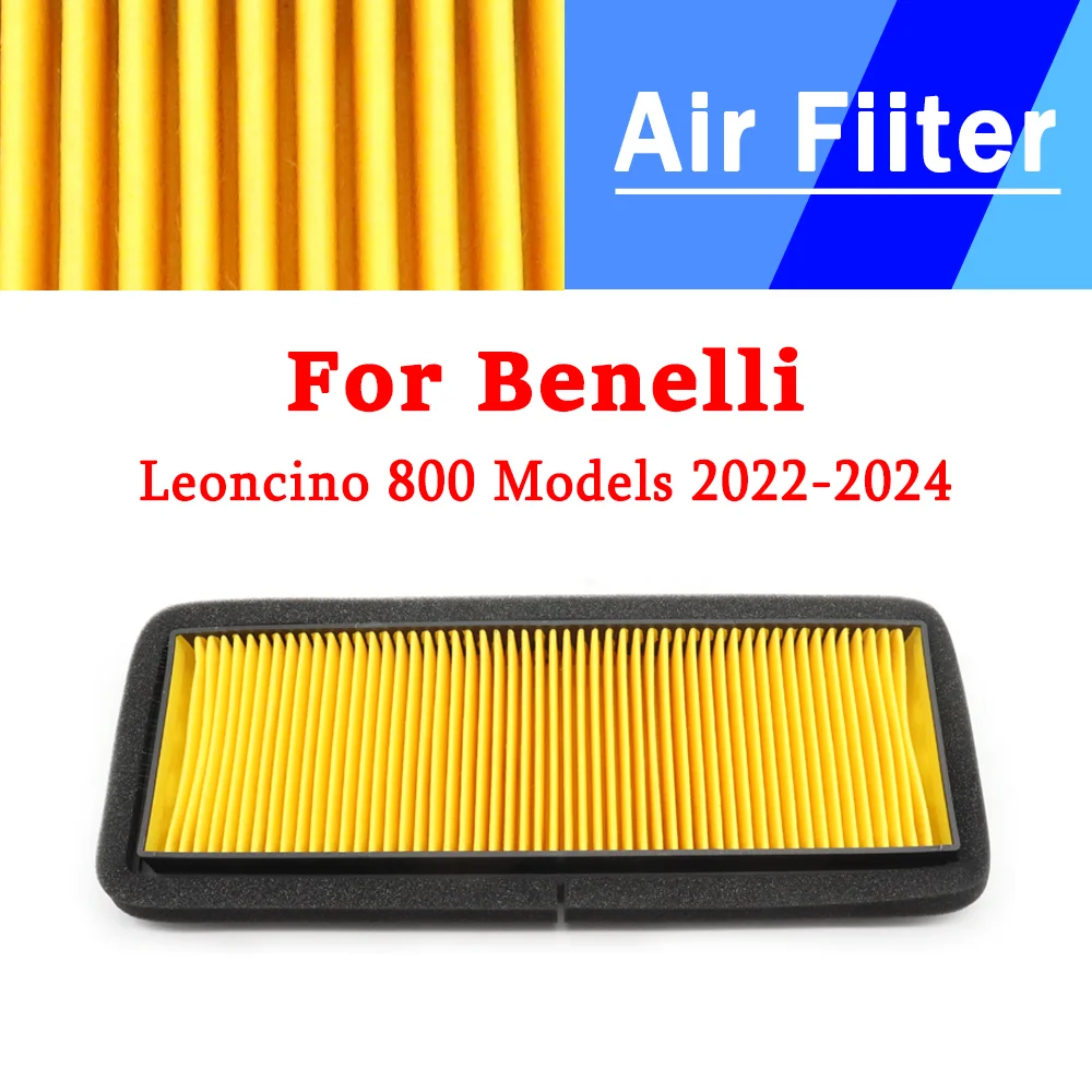 For Benelli Leoncino 800 Modeis 2022-2024 2023 Motorcycle Air Filter Washable Recyclable Accessories