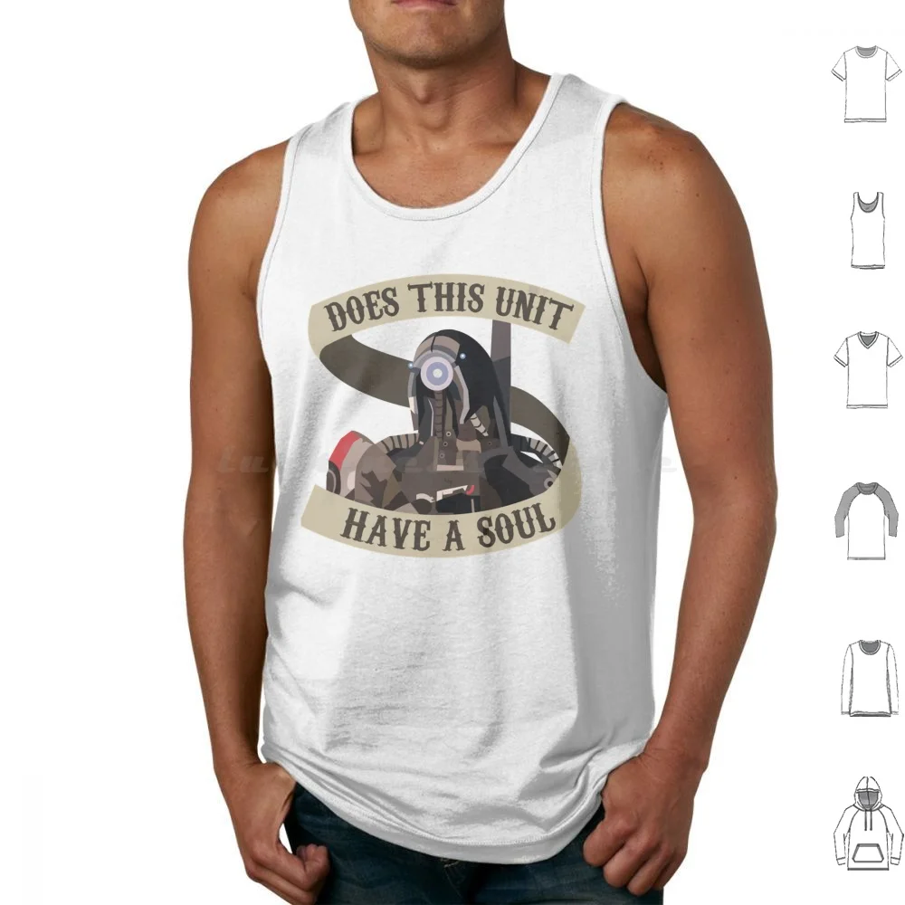 Legion Mass Effect Tank Tops Print Cotton Mass Effect N7 Bioware Shepard Garrus Commander Shepard Video Games Andromeda