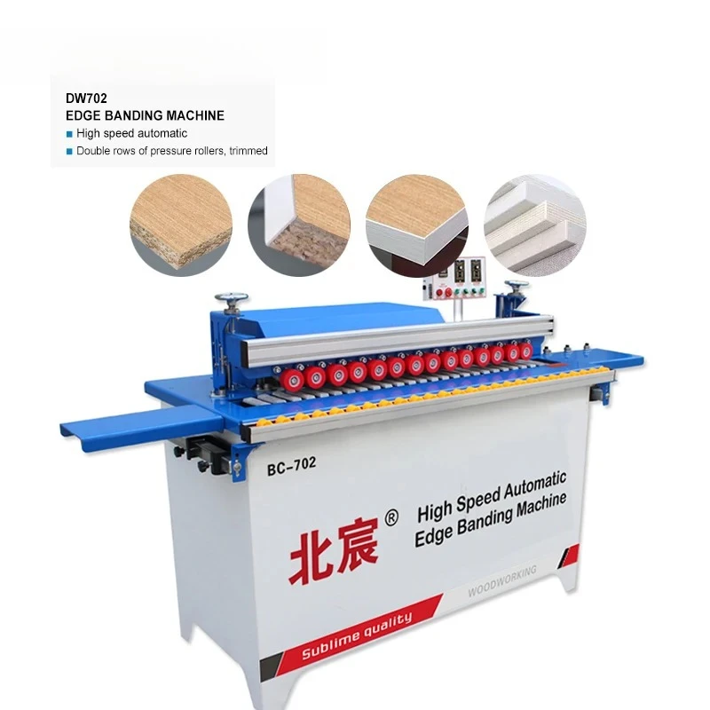 

Прямая продажа с фабрики, небольшая кромкооблицовочная машина из МДФ с автоматической подачей, портативный клей-облицовка с подшипником и двигателем для производства фанеры