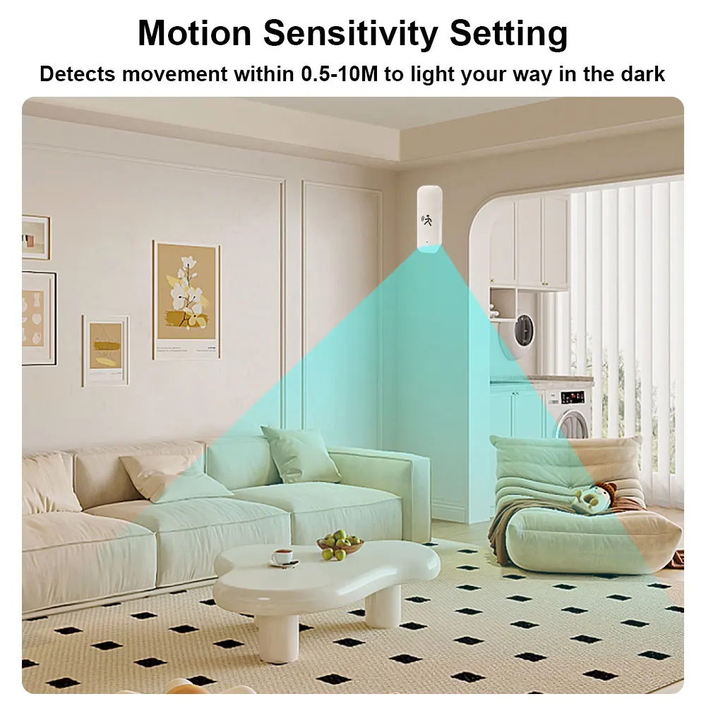 Tuya Zigbee 24G Millimeter Wave Radar Human Motion Sensor Intelligent Human Body Sensor Security and Anti-Theft Works with Tuya image 4