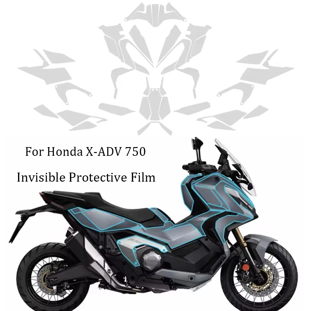 

For Honda X-ADV 750 Fairing TPU Protection Kit XADV 750 XADV750 Invisible Car Cover Stickers PPF Complete Paint Protective Film