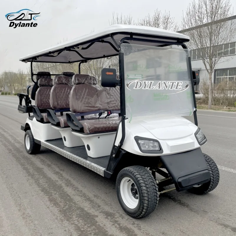 الأكثر مبيعا دورة الغولف الأمريكية مركبة مخصصة 8-مقعد عربة جولف كهربائية 4-Row سكوتر رياضي الصيد على الطرق الوعرة مركبة #3