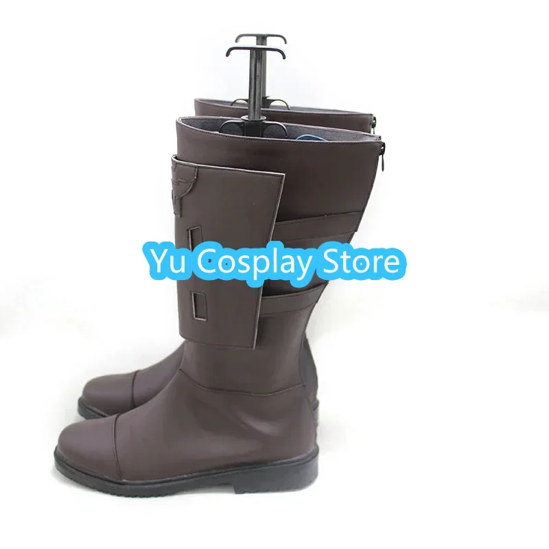 Thancred Cosplay Schuhe Spiel ff14 Cosplay Prop Pu Lederschuhe Halloween Karneval Stiefel nach Maß