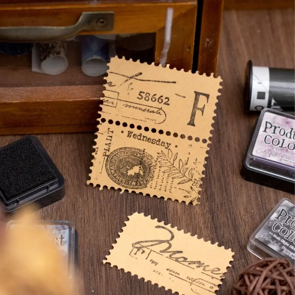 6pcs/set Fashion Flowing Color Series Ink Pad Handmade Square Self Ink Stamp Colorful Stamp Pads for Planner Stamps Scrapbook