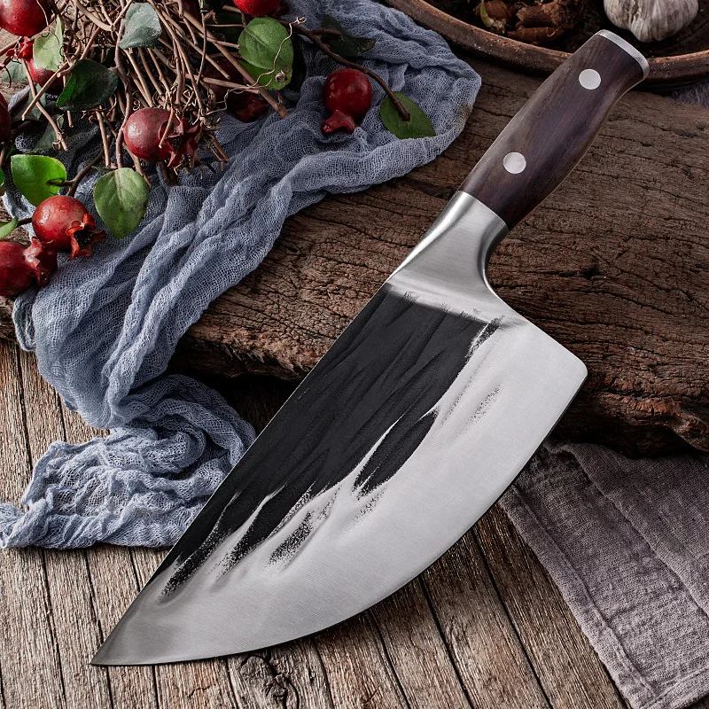 Forged Butcher Knife Kitchen Meat Fish Cutter Chef Boning Slicing Filleting Cleaver Professional Tools