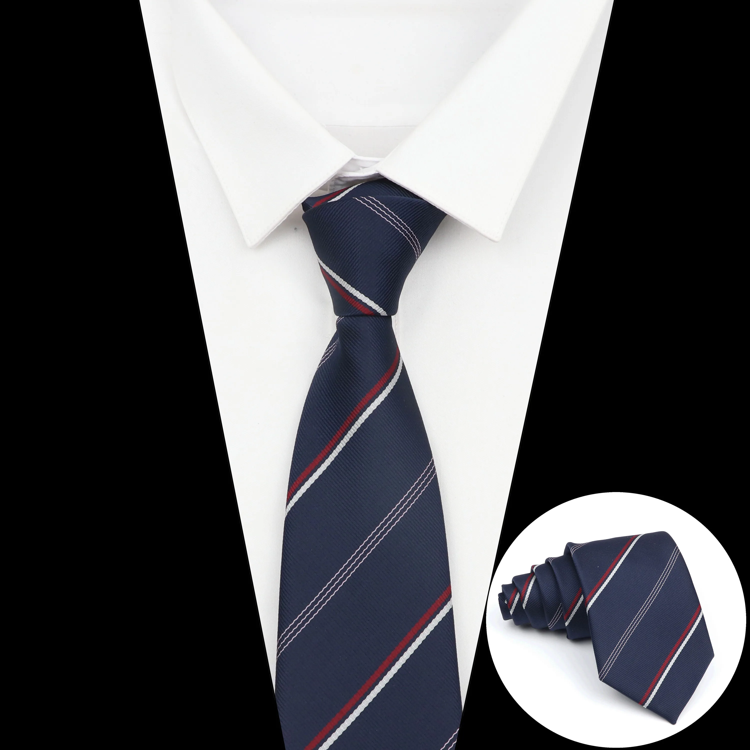 Nieuwe Gestreepte Stropdas Mannen 8Cm Ties Bedrijvengids Nieuwjaar Gift Klassieke Stropdas Kantoor Accessoires Mannen Kostuum Dagelijks Dragen