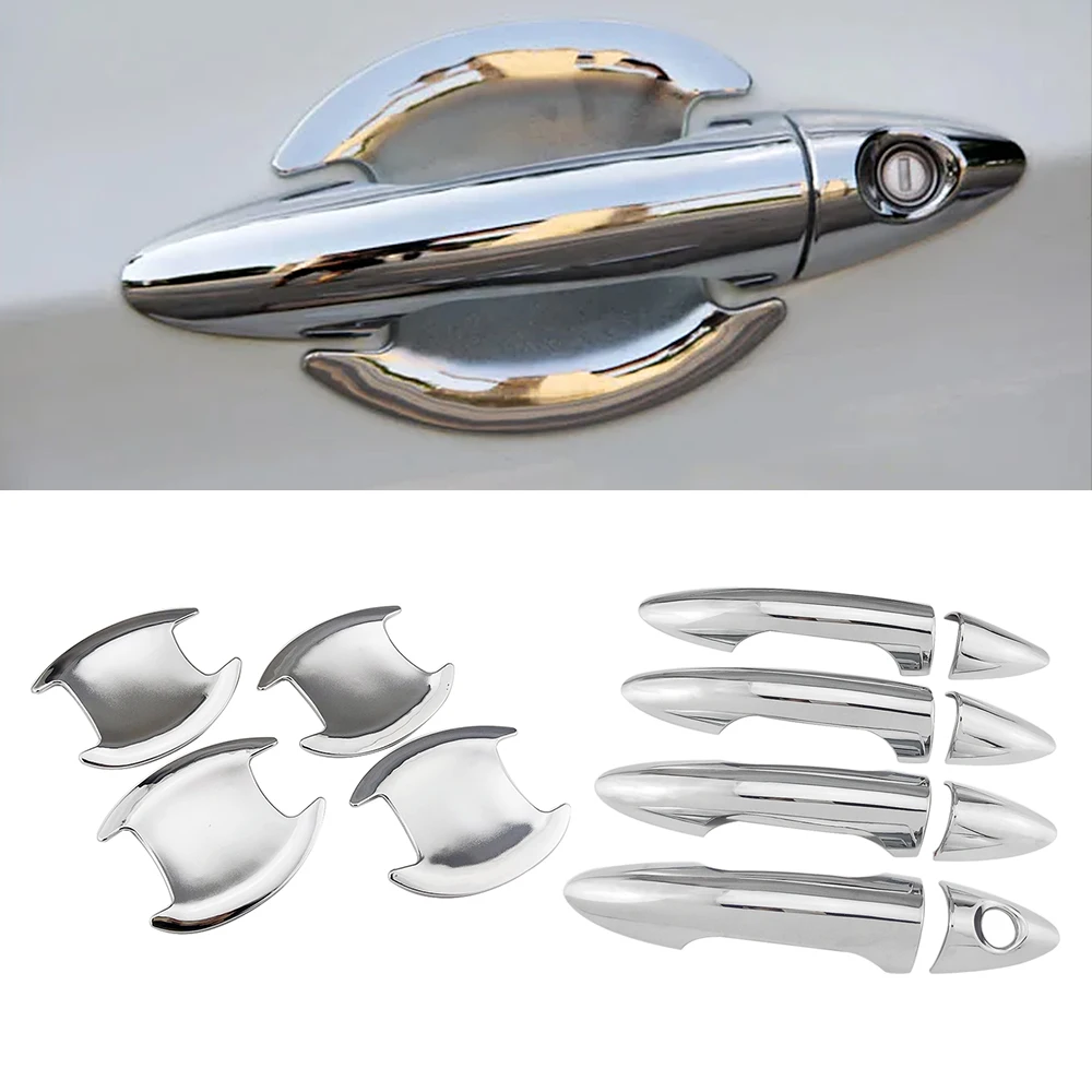 For Hyundai Accent Verna Solaris i25 2011-2017 Chrome Door Handle Covers & Door Bowl Covers Car Styling Decorate 2012 2013 2014