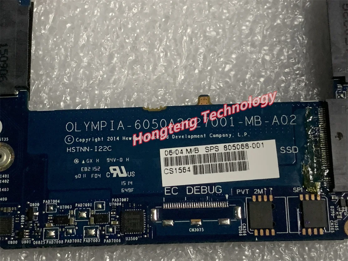 805068-001 805068-601 6050a2627001-mb-a02 For HP X2 1011 G1 Motherboard With m-5y10c CPU TESED OK