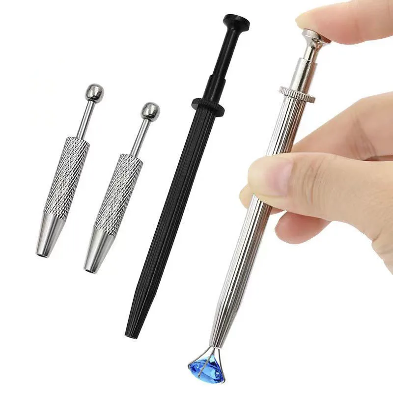 Stainless Steel 4 Claw Pick up Tool for Small Parts Pickup Precision Parts Grabber IC Chip Electronic Components Nut Repair Tool