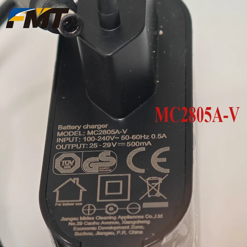 NEW  For Midea Cordless Vacuum Cleaner Charger  MC2805A-V 25-29v 500MA Black European Plug Power Adapter