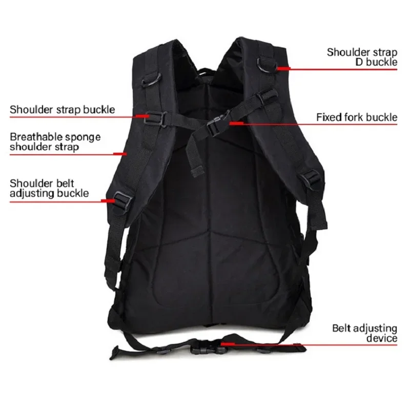 Imagem -06 - Grande Capacidade Esportes ao ar Livre Mochila Camuflagem Primeiros Socorros Kits Impermeável e Resistente ao Desgaste 40l