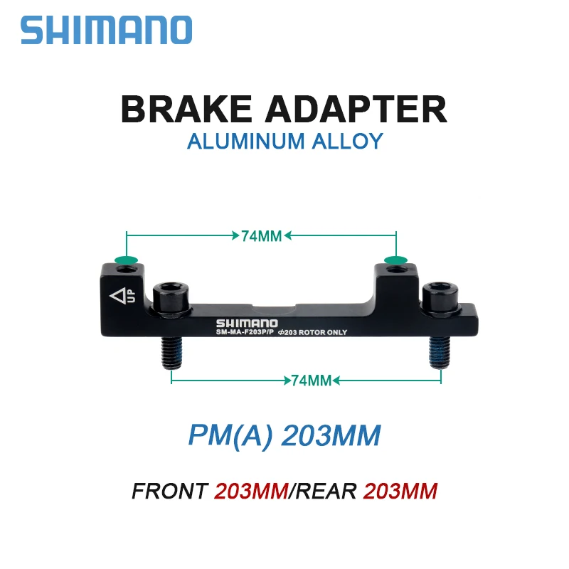 SHIMANO Road Bike Brake Disc Adapter PM A 180mm 203mm Brake Rotor Post Mount Converter Ultralight Bicycle Parts