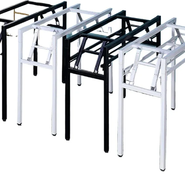 Folding table shelf Long table bracket Double-layer single-layer iron frame Table legs Folding wrought iron frame Simple