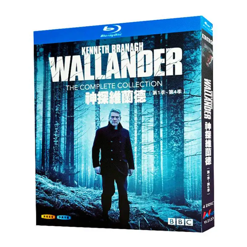 Colección de Blu-ray Ultra HD de la serie de televisión británica BBC Wallander, temporadas 1 a 4