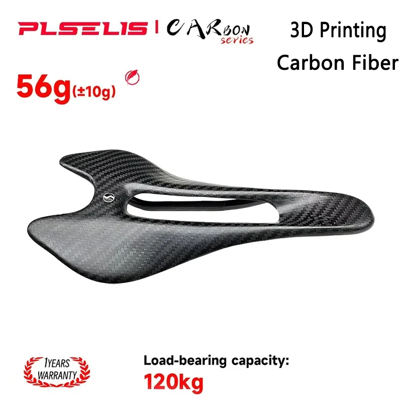 

PLSELIS 3005 New Road Bicycle Saddle Ultra Light Carbon Fiber Short Nose Hollow Breathable Hot Selling Bicycle Seat Cushion
