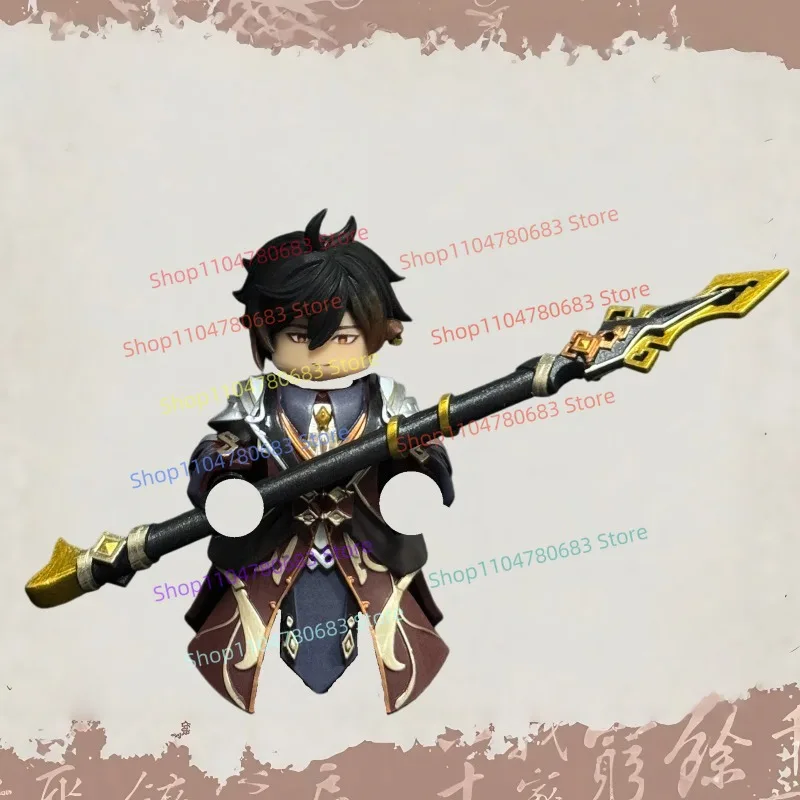 

MOC Building Blocks Mini Figure Anime Game Character Zhong Meili Assembly Model Figurine Toy Desktop Decoration Gift