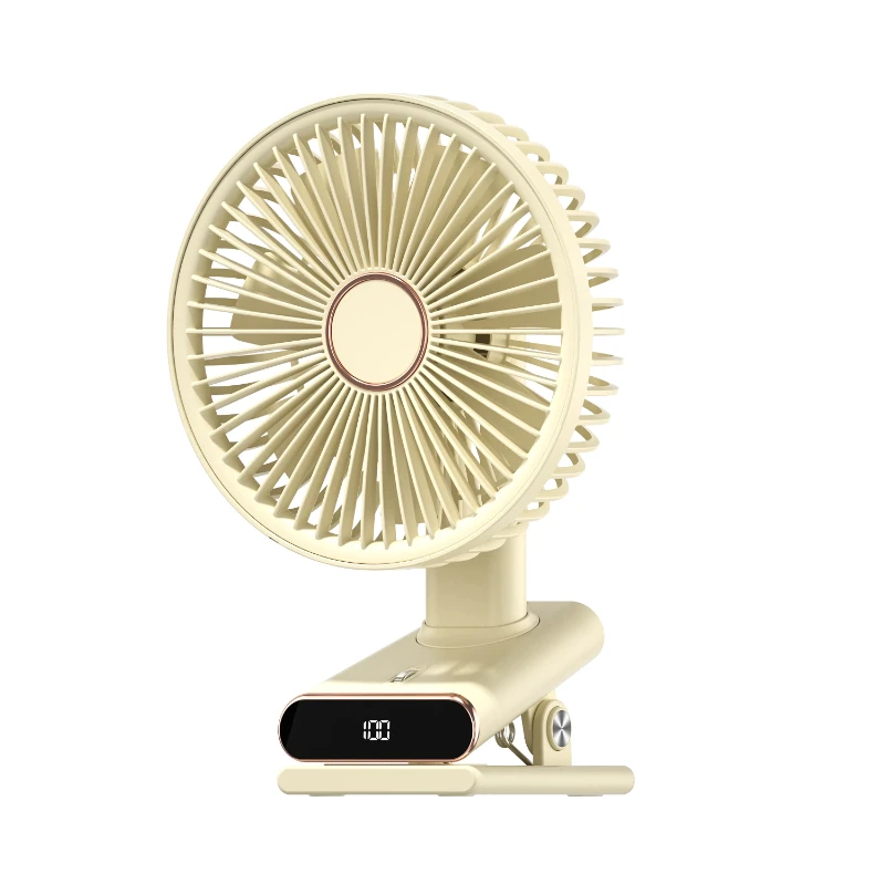 

Silent clip night light fan 360 degree free adjustment desktop charging dormitory office