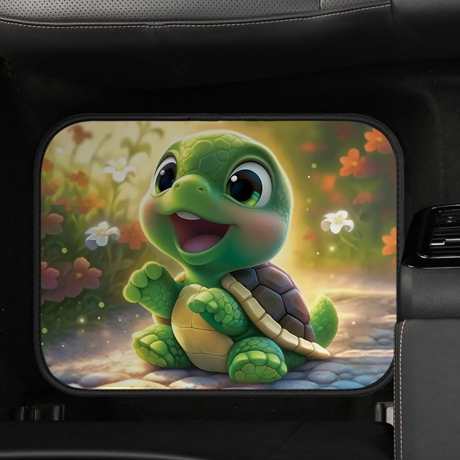 Universal Cute turtle Car Floor Mat Non-Slip Durable Four Seasons Car Carpet Easy Clean and Wear-Resistant Floor Mat