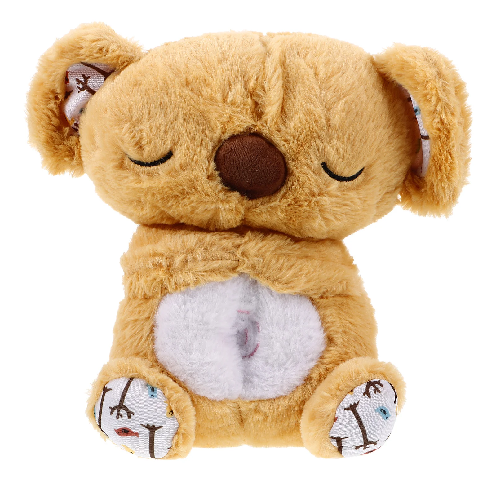 Speeltijdgenoot Ademhalingstechnologie Zachte melodieën Slaapomgeving voor kalmerende baby's en peuters Bruin