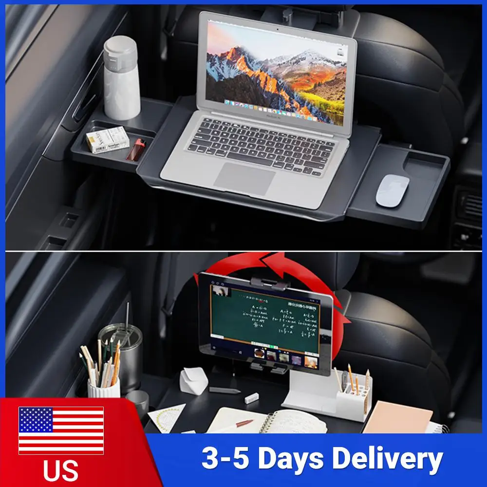 

Складной столик для еды с держателем для телефона, устойчивая полка для компьютера, противоскользящий многофункциональный столик для ноутбука для путешествий, автодомов и поездок на дорогу