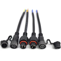 2/3/4/5/6/7/8 Pin Industrial Male and Female Socket Plug Circular Power Connector Waterproof Plug Outlet With Dust Cover
