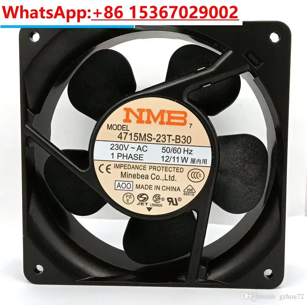 Cooling Fan 4715MS-23T-B50 4715MS-23T-B30 H00/A00 AC 230V 120*120*38MM for inverter UPS power supply cabinet