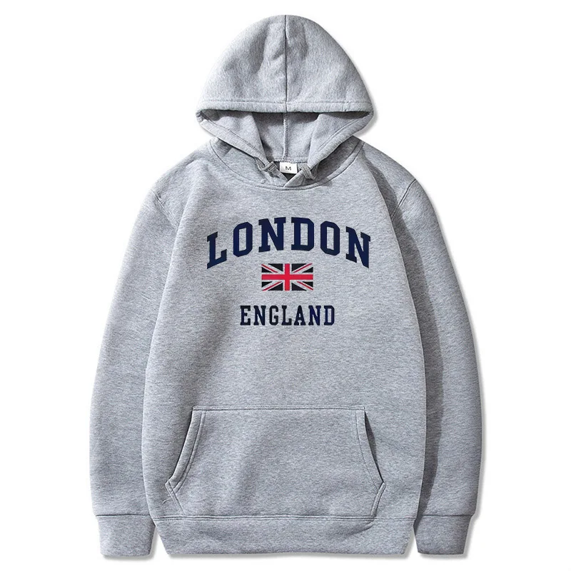 London England Hoodie Men's Hooded Sweatshirts Winter Autumn Fleece Outdoor Sports Casual Pullover men womens Hoodies Clothing