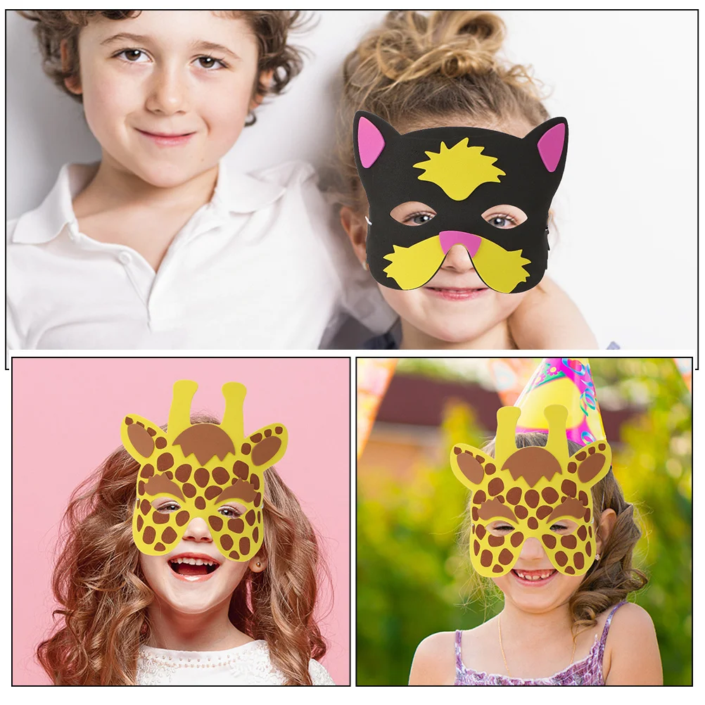 

13 Pcs Animal Mask Masquerade Halloween Decoration Masks Dress up Diy Eva Kids Cosplay