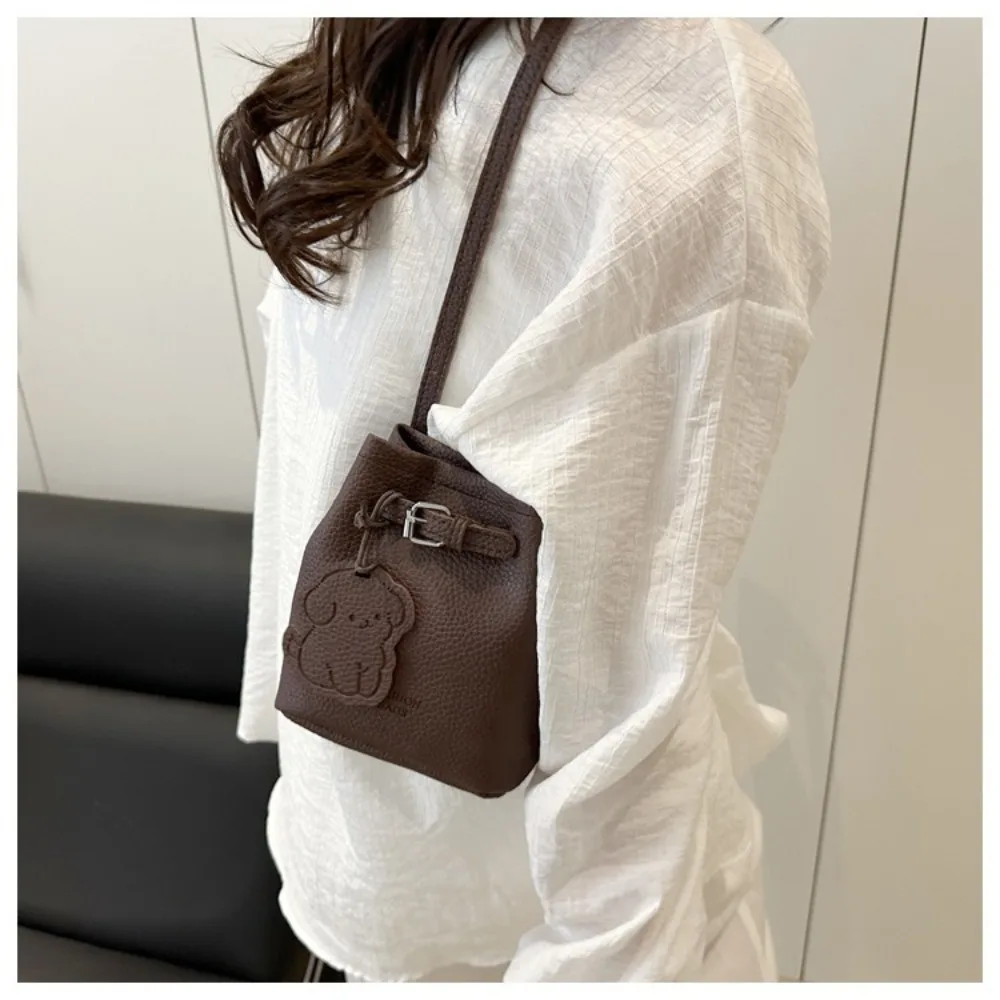 

Small Designer Basket Bag Luxury Casual Crossbody Bag Commuting Pu Leather Women's Shoulder Bag Girls
