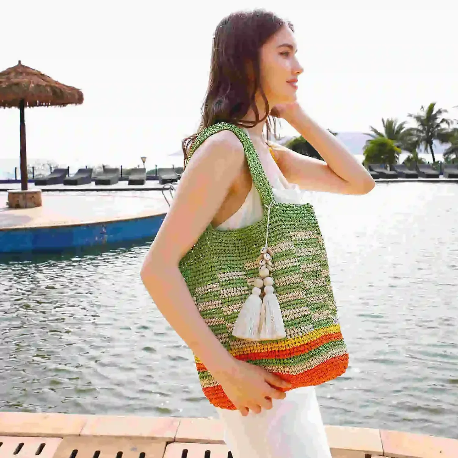 CTW1 bolso informal para mujer, bolsa para vacaciones en la playa