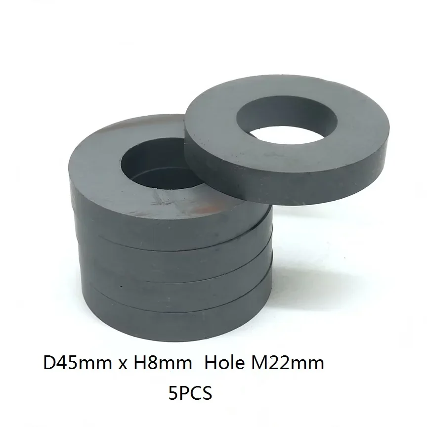 Y30 D45-100mm Ferrite Ring Magnet , Duty Ceramic Magnets for Industry, Science,Crafts and Hobbies