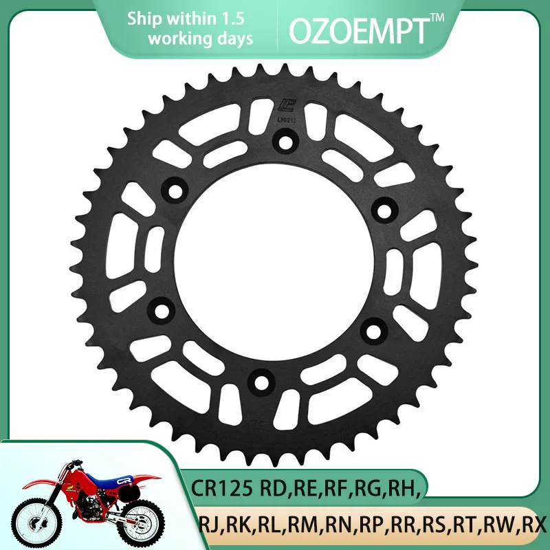 

OZOEMPT 520-51T Motorcycle Rear Sprocket Apply to CR125 RD,RE,RF,RG,RH,RJ,RK,RL,RM,RN,RP,RR,RS,RT,RW,RX,R-2,RE,RF,RG,RJ,RK