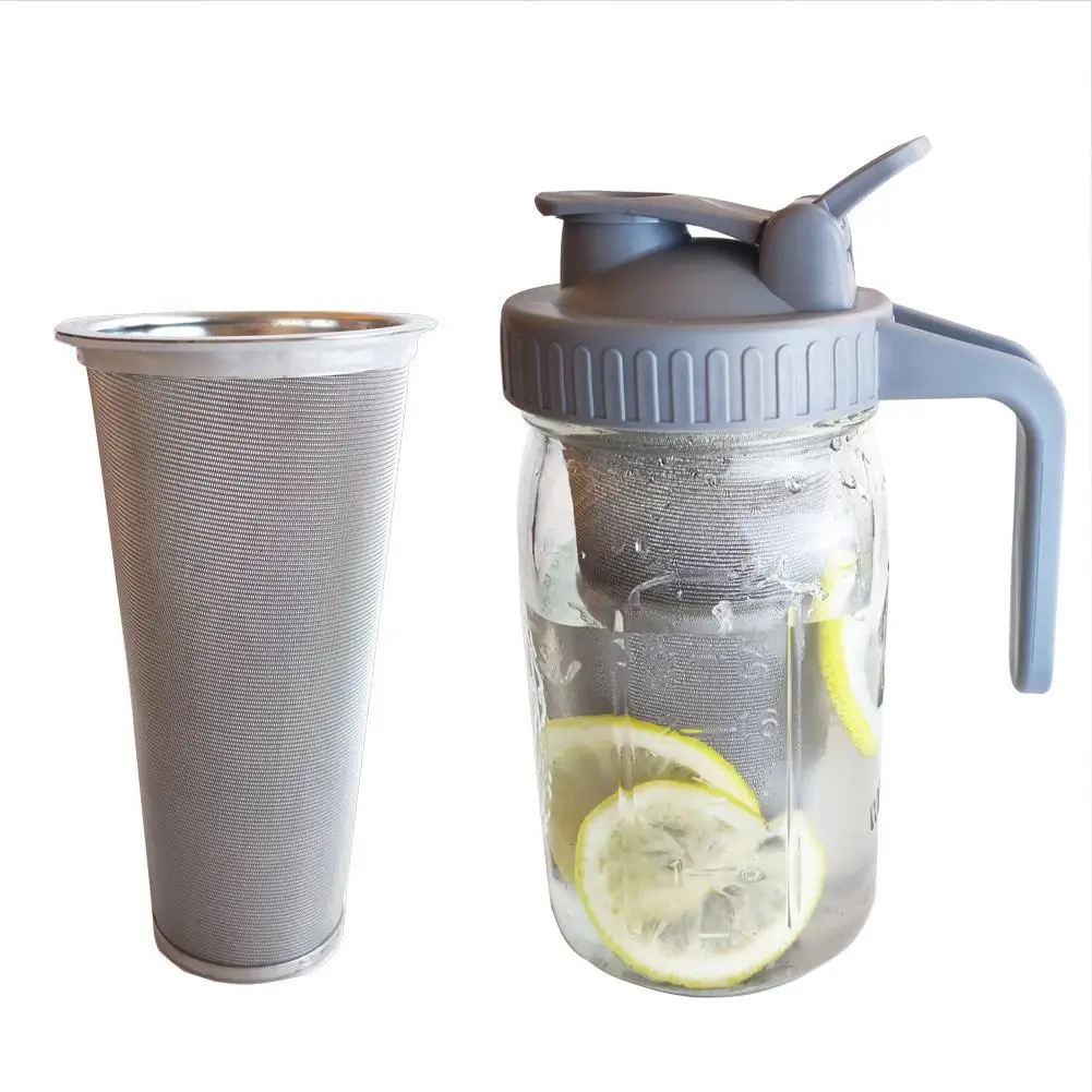 

32OZ Cold Brew Coffee Maker No Leaks Mason Jar Pitcher With Lid Spout For Coffee Ice Tea Lemonade Cold Brew