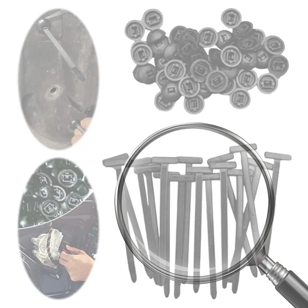 

Self-Locking Nylon Zip Ties Holder Heavy Duty Plastic Cable Ties Fasteners with Pin & Button Design for Car Daily Auto Fixing