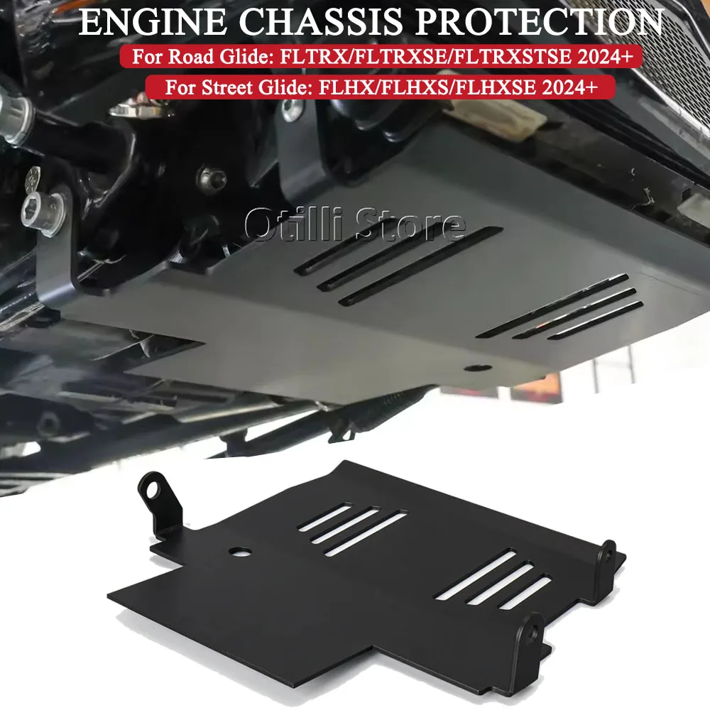 

Motorcycle Accessories Skid Plate Lower Engine Chassis Protection For CVO Road Glide FLTRXSE 2024 2025 Street Glide FLHX