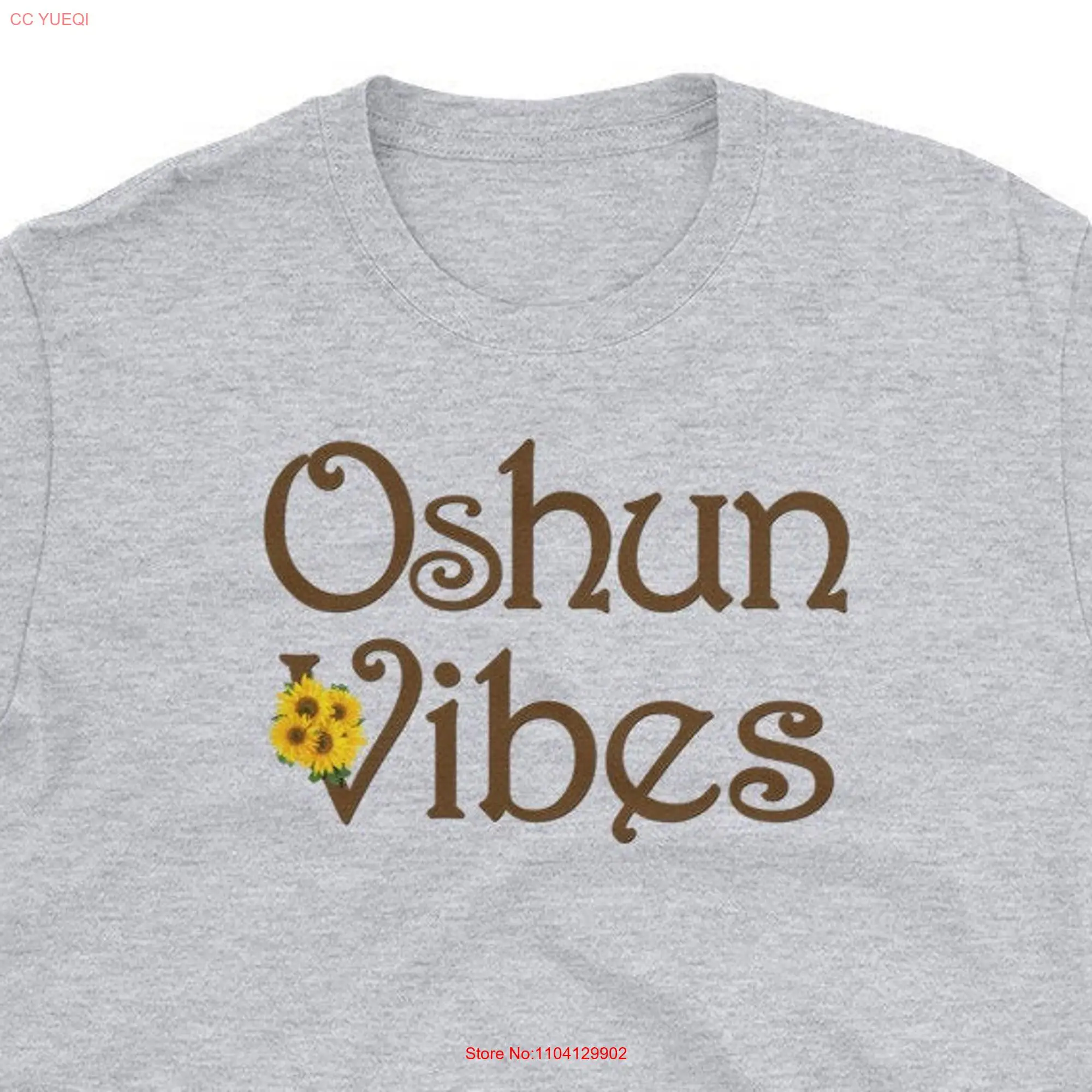 Oshun Yoruba Orisha Ifa Ochun Vibes Goddess Religion Oxum T Shirt long or short sleeves